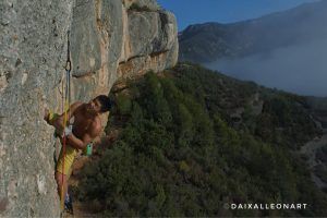 Chaiyà García escalar tras una lesión