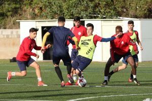 Joel Fernàndez entrenando tras readaptación